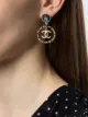 Image 2 of Chanel Pre-Owned CC star motif dangling earrings