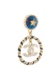 Chanel Pre-Owned CC star motif dangling earrings