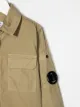 C.P. Company Kids logo-plaque zip-up shirt