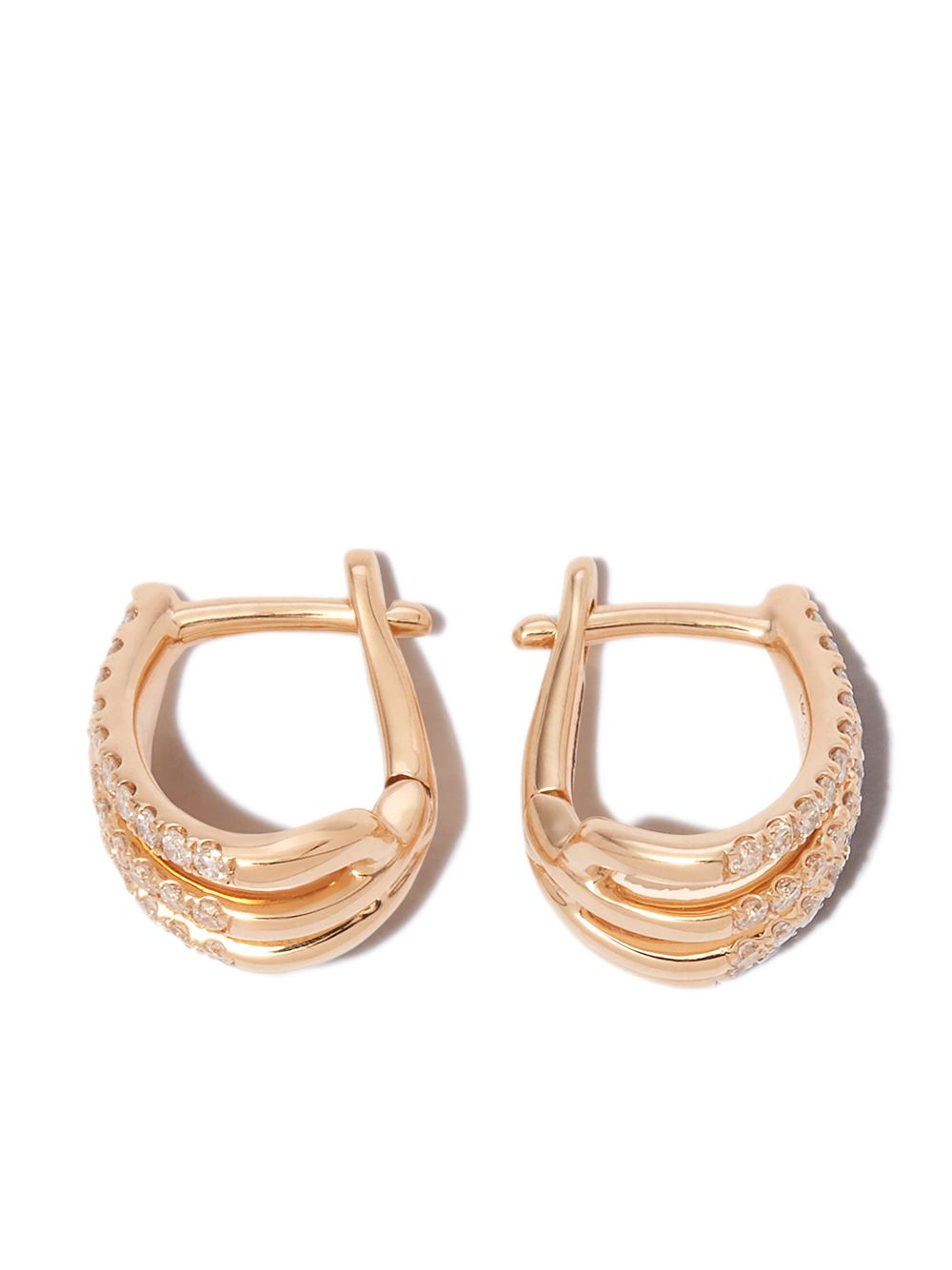 

Dana Rebecca Designs aretes Sarah Leah en oro amarillo de 14kt con diamantes - Dorado