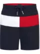 Image 1 of Tommy Hilfiger Junior TEEN colour-block swim shorts