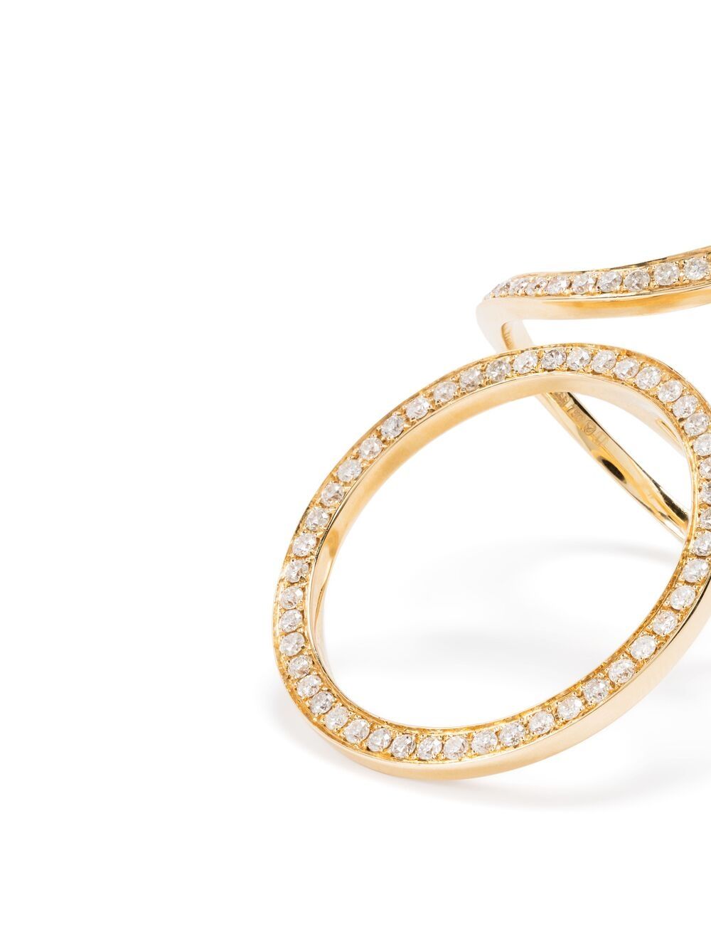 фото Anissa kermiche кольцо из желтого золота с бриллиантами