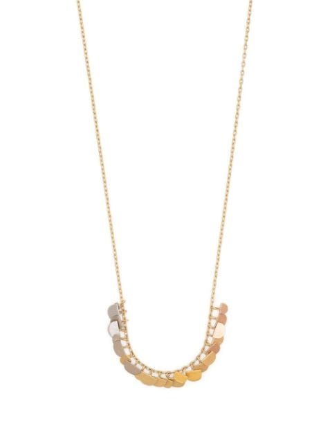 Sia Taylor 18kt gold Tiny Rainbow Dots Arc necklace