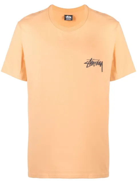 stussy t shirt orange