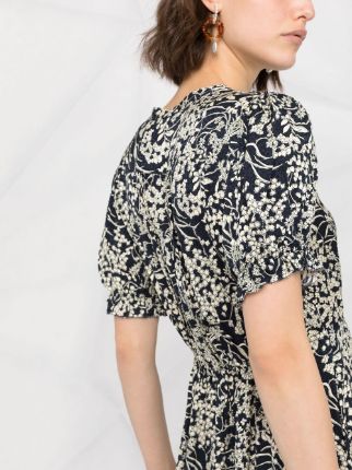 Maia floral-print mini dress展示图