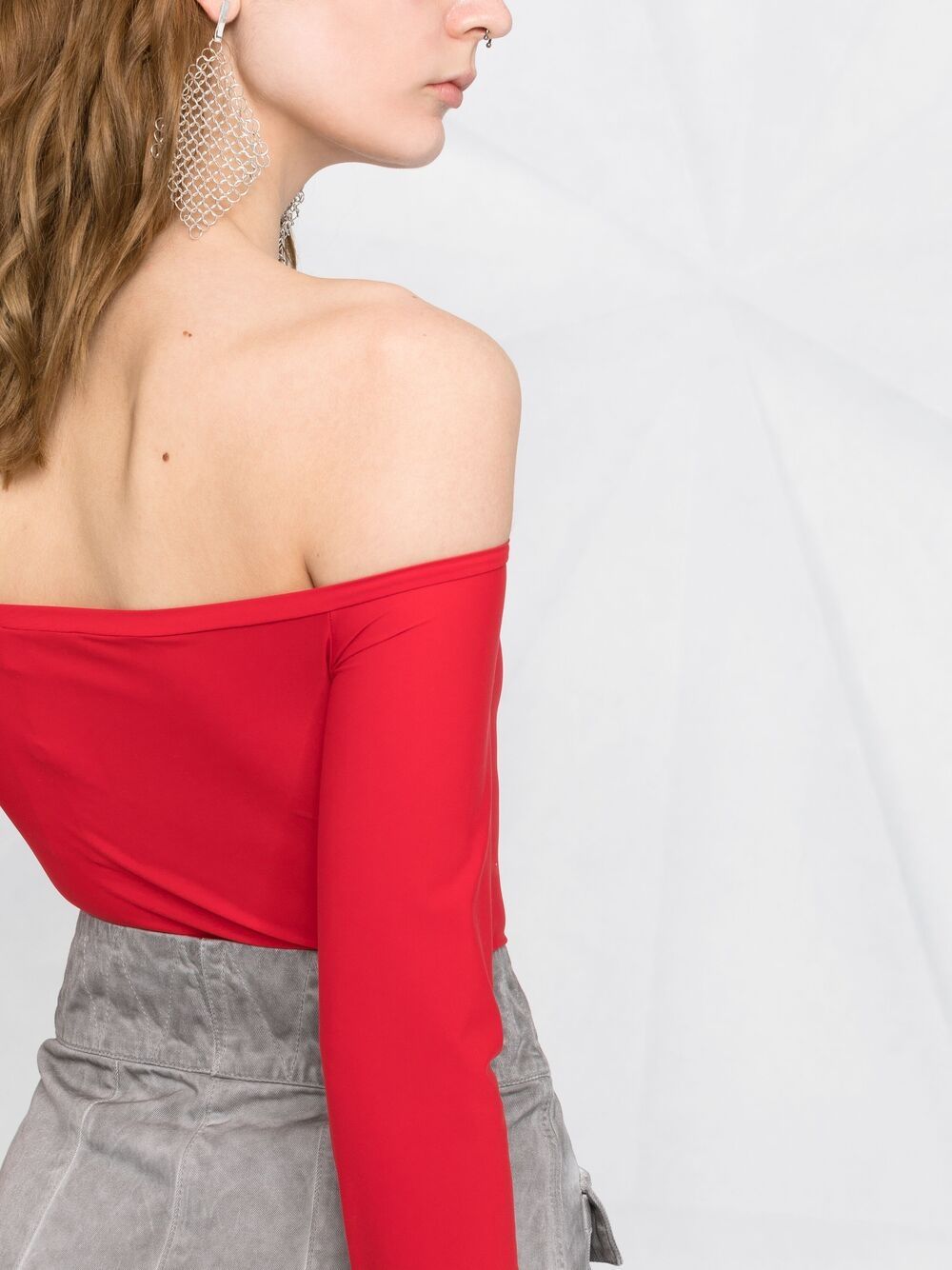 фото Murmur off-shoulder long-sleeved blouse