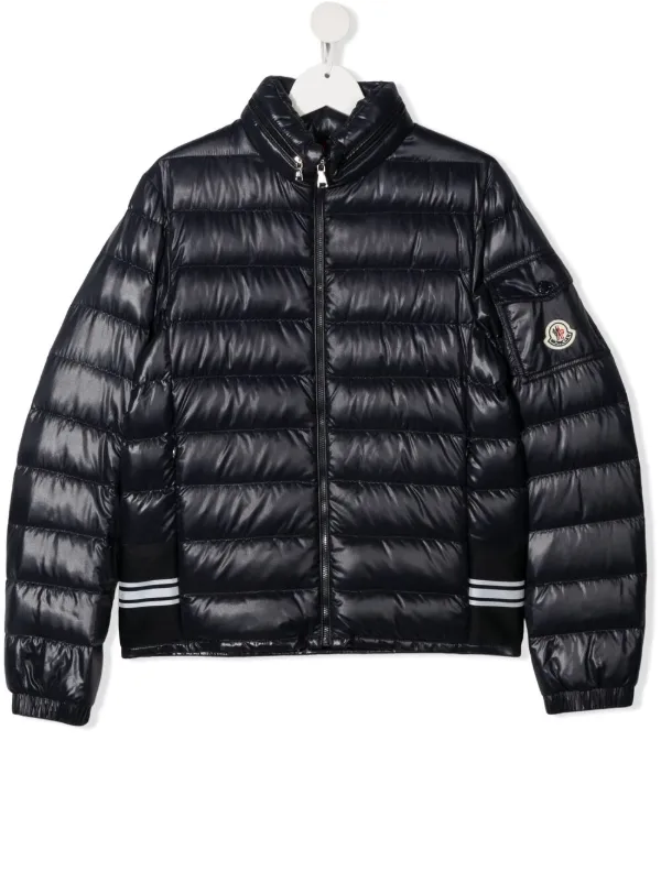 moncler padded bomber jacket