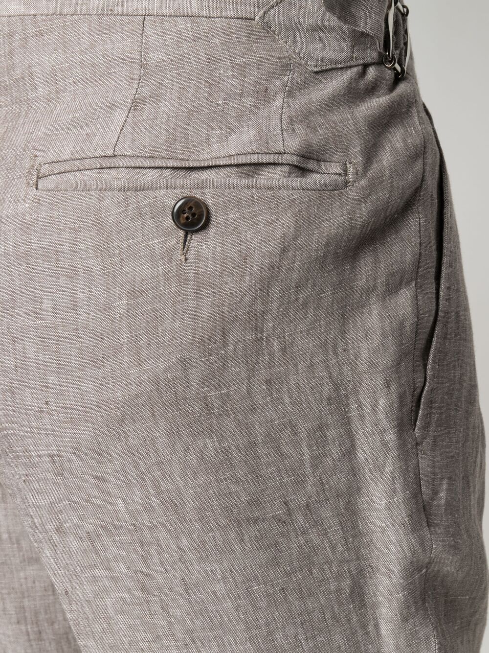 фото Luigi bianchi mantova брюки со складками и пряжкой