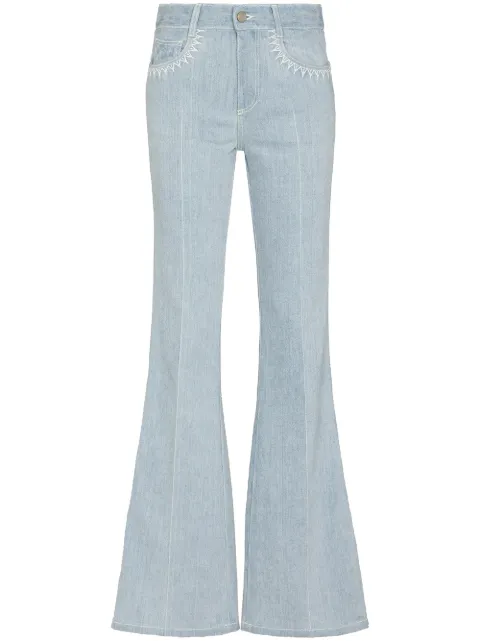 Chloé logo motif flared jeans