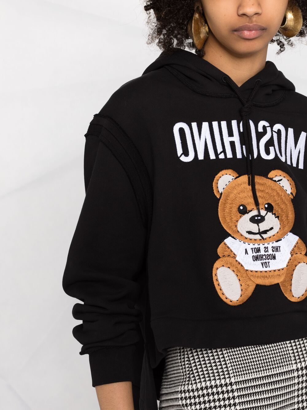 фото Moschino худи из джерси с вышивкой teddy bear