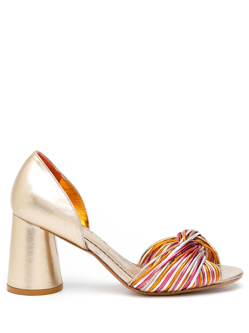 Image 1 of Sarah Chofakian Colagem metallic sandals