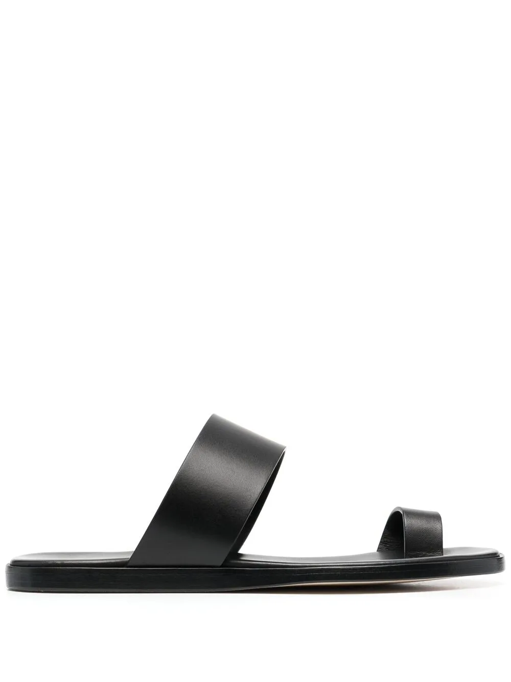 Common Projects Double-strap Leather Sandals In Black