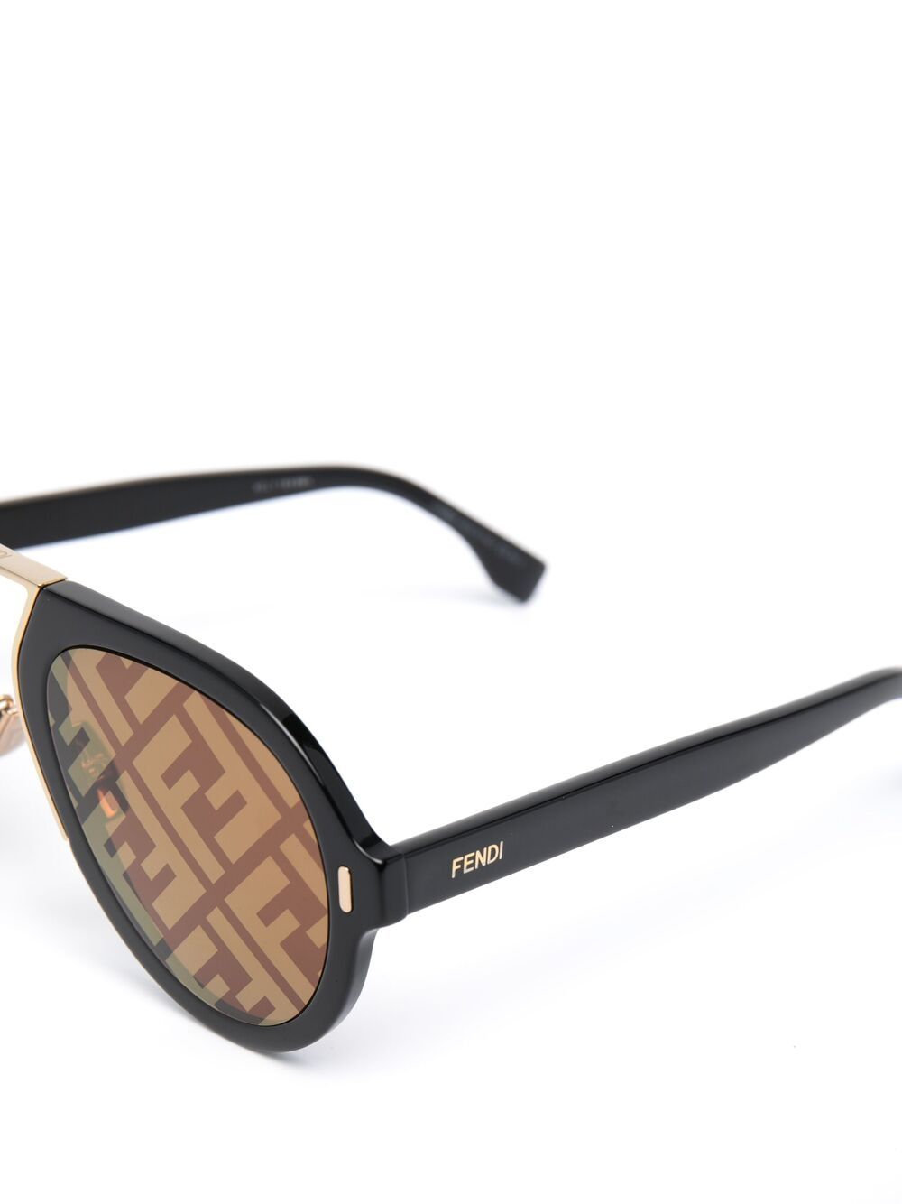 фото Fendi eyewear солнцезащитные очки-авиаторы с монограммой