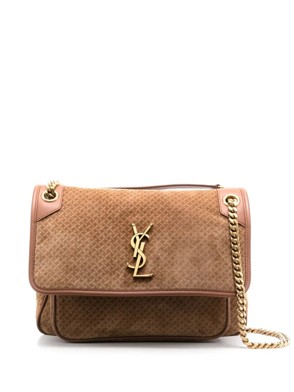 Imagem 1 de Saint Laurent Bolsa tiracolo com placa de logo