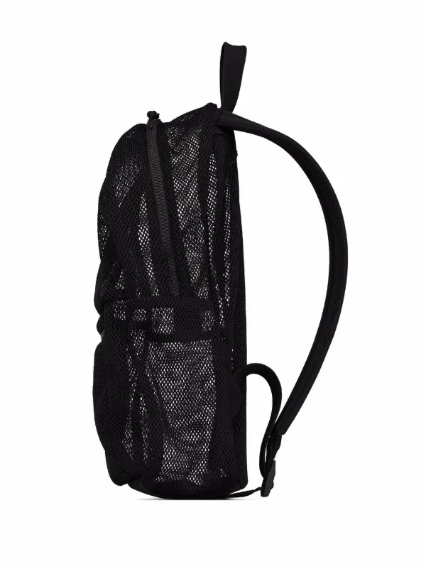 white mesh backpack