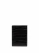 Imagem 2 de Saint Laurent Carteira com logo e efeito pele de crocodilo