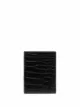 Imagem 1 de Saint Laurent Carteira com logo e efeito pele de crocodilo