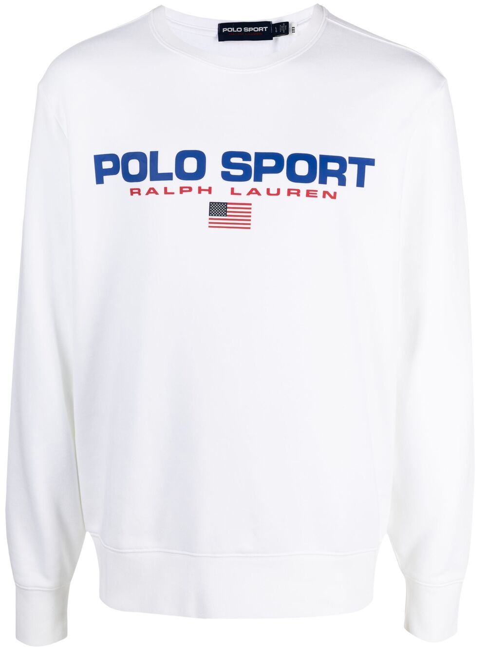 Shop Polo Ralph Lauren Logo-print Sweatshirt In White