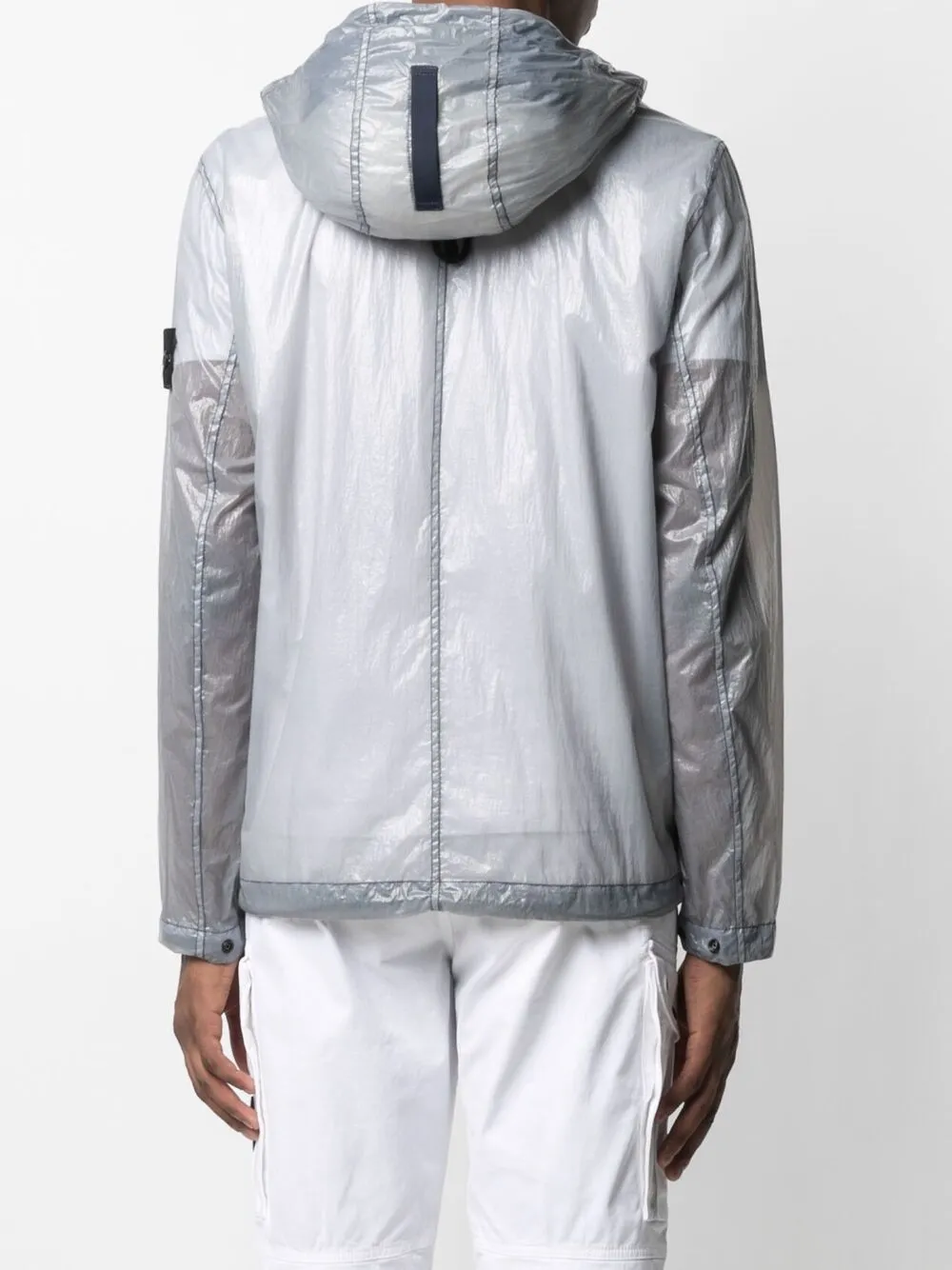 фото Stone island куртка с капюшоном и нашивкой-логотипом