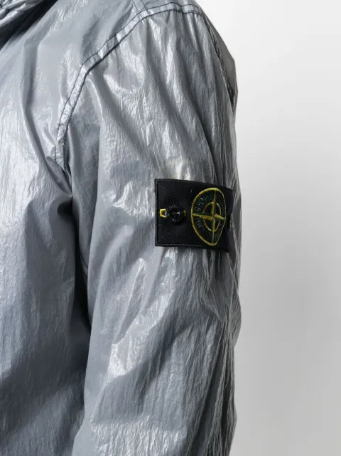 silver stone island jacket