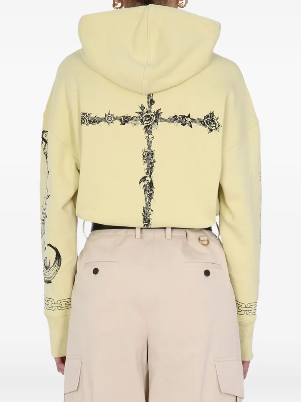  Givenchy Printed Hoodie - Yellow 