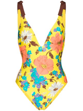 ZIMMERMANN Estelle floral-print Swimsuit - Farfetch