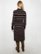 Chloé stripe-pattern knitted midi dress