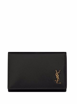 Saint Laurent Logo Print Key Holder Wallet - Farfetch