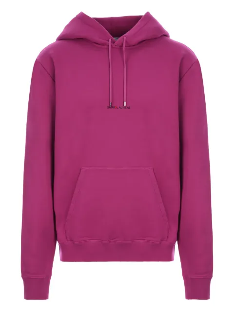 Saint Laurent logo-print oversized hoodie