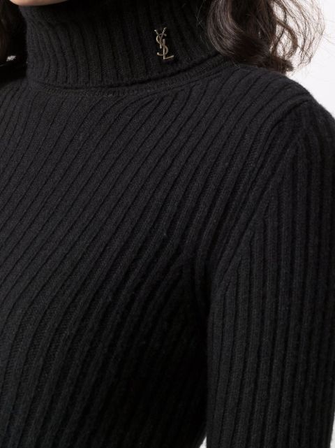 black rollneck jumper