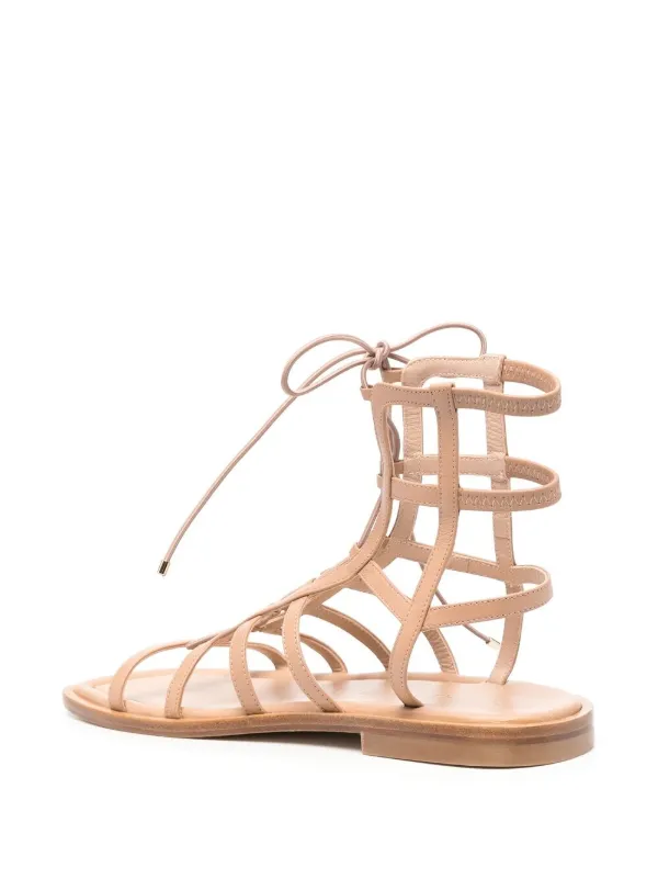 stuart weitzman women's kora lace up gladiator sandals