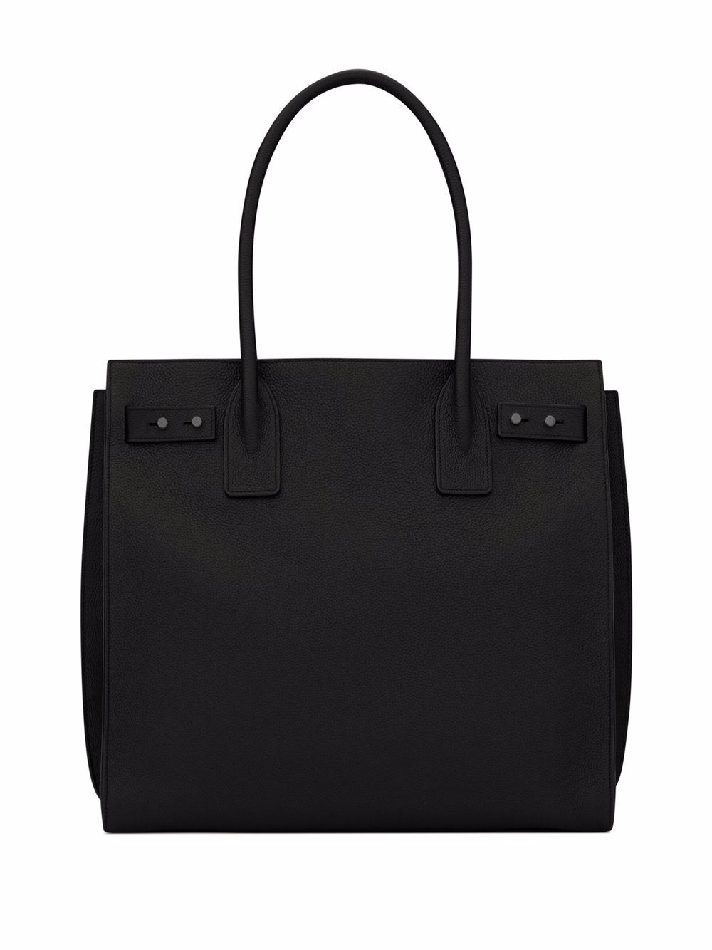 Saint Laurent Shopper met logoprint - Zwart