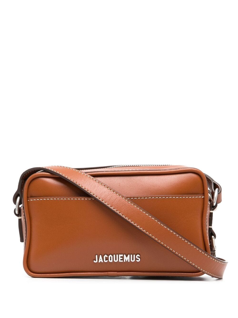 Shop Jacquemus Le Baneto Crossbody Bag In Brown