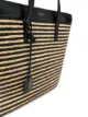 Saint Laurent woven striped tote bag