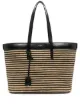 Image 1 of Saint Laurent woven striped tote bag