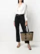 Image 2 of Saint Laurent woven striped tote bag
