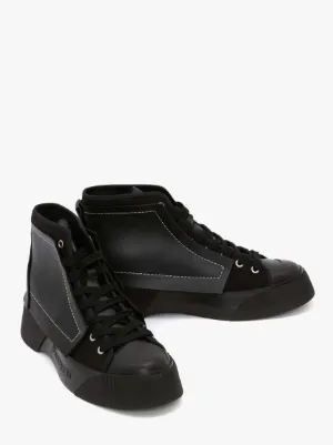 Sneakers alte donna colore nero in nero | JW Anderson