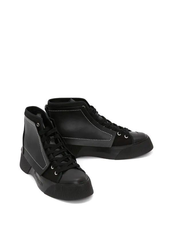 Shop JW Anderson panelled high-top 