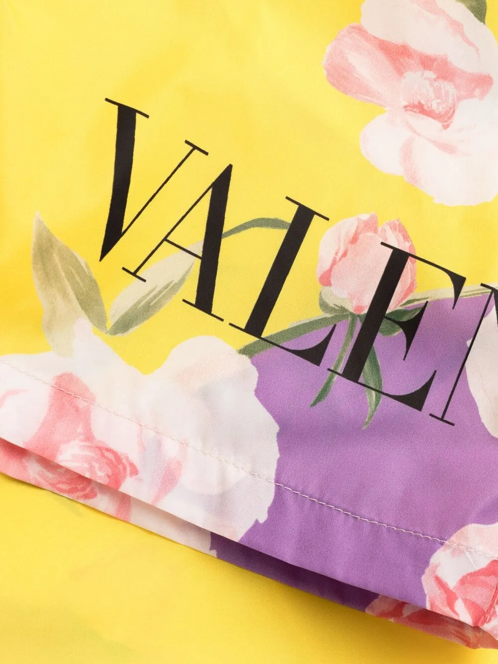 фото Valentino плавки-шорты с принтом flying flowers