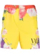 Image 1 of Valentino Flying Flowers-print swim shorts