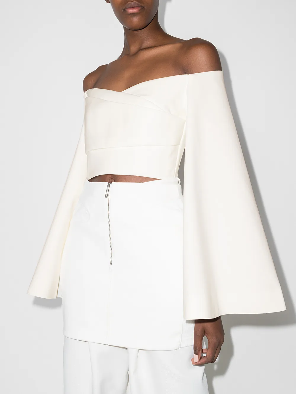 Image 2 of Solace London Asten off-shoulder corset top