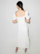 Peony Magnolia Summer midi dress