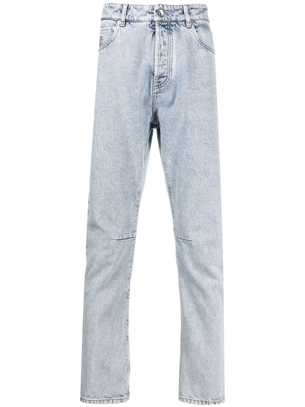 

Brunello Cucinelli jeans rectos con efecto lavado - Azul