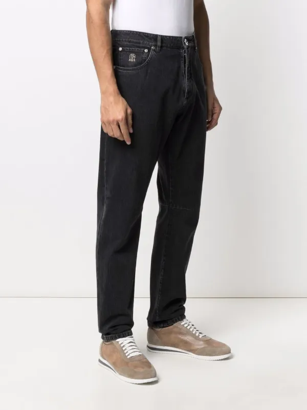 デニム・ジーパン Brunello Cucinelli Black Stretch Denim Skinny Jeans uploading-1437307.jpg