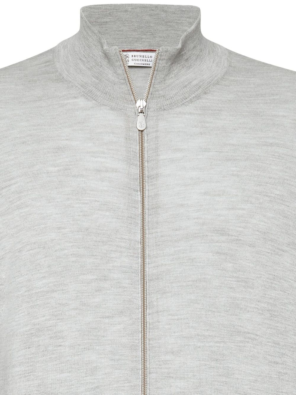 Brunello Cucinelli zip-up cashmere-silk jumper Men