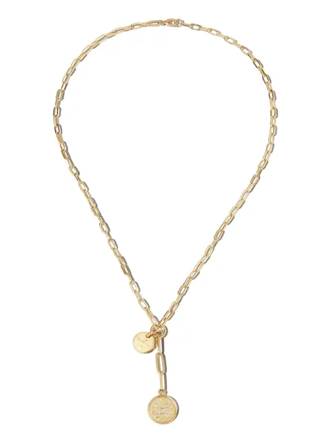 Foundrae 18kt yellow gold True Love charm necklace