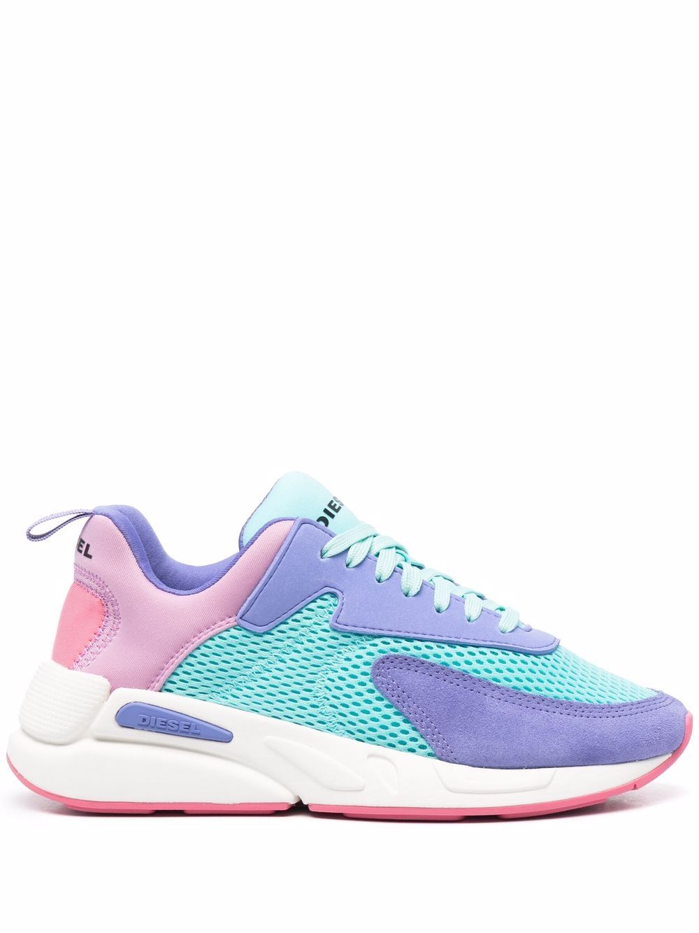 

Diesel tenis con diseño colour block - Morado