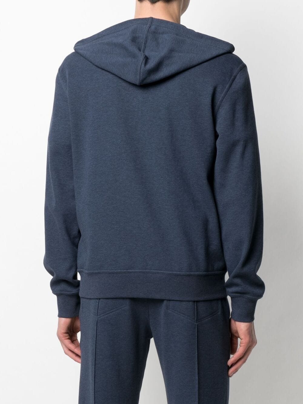 Brunello Cucinelli Cotton-jersey Zip-Up Sweatshirt - Men - Navy Sweats - S