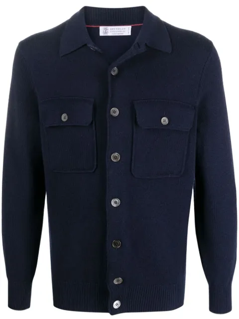 Brunello Cucinelli two-pocket cashmere cardigan