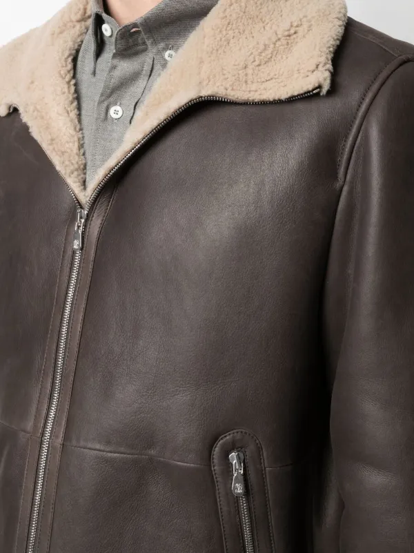 aviator leather jacket